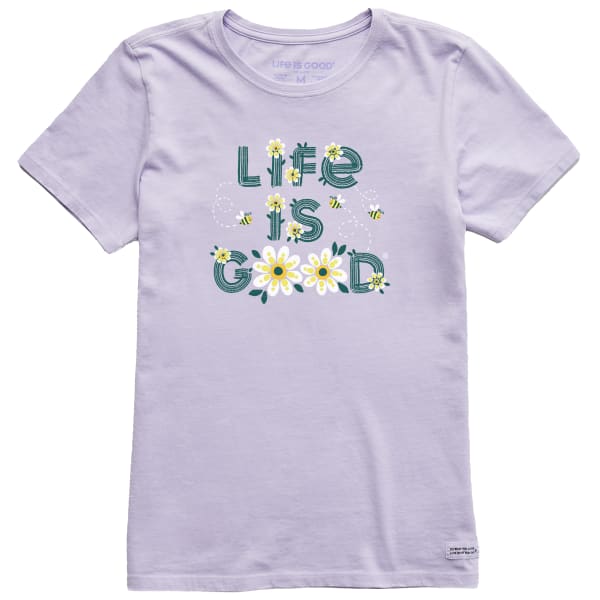 LIFE IS GOOD Women's Daisy Bees Short-Sleeve Tee