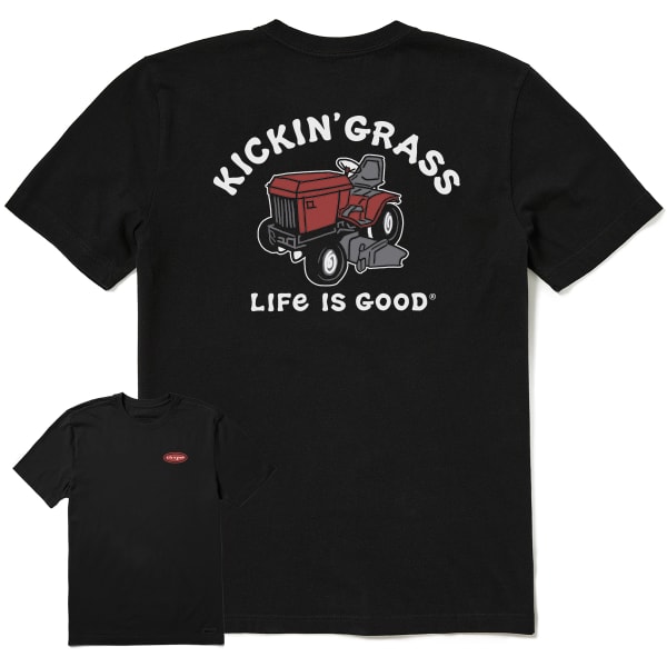 LIFE IS GOOD Men's Kicking Grass Short-Sleeve Crusher-Lite Tee