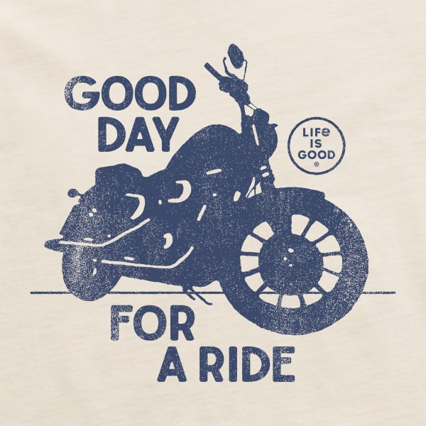 LIFE IS GOOD Men's Good Day For A Ride Short-Sleeve Tee