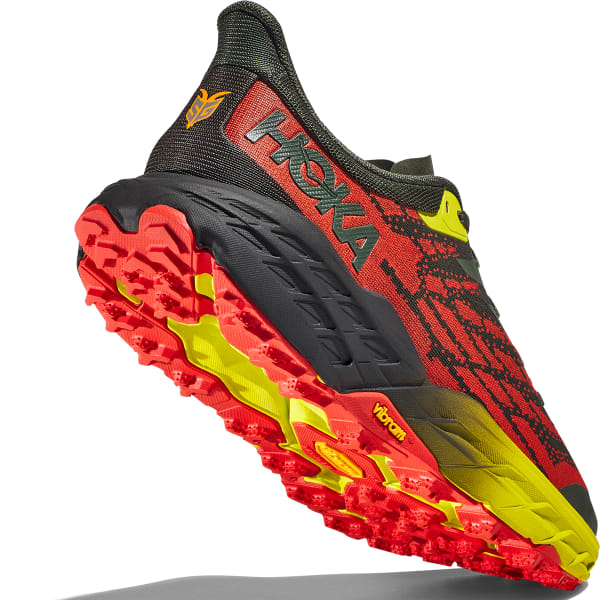 Hoka Speedgoat 5 Mid Gtx Blue Graphite/Amber Yellow Chaussures trail homme  : Snowleader