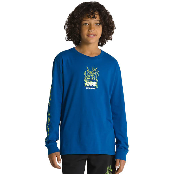 VANS Kids' Neon Flames Long-Sleeve Graphic Tee