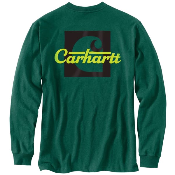 CARHARTT Men's 106040 Loose Fit Heavyweight Long-Sleeve Pocket Graphic Tee