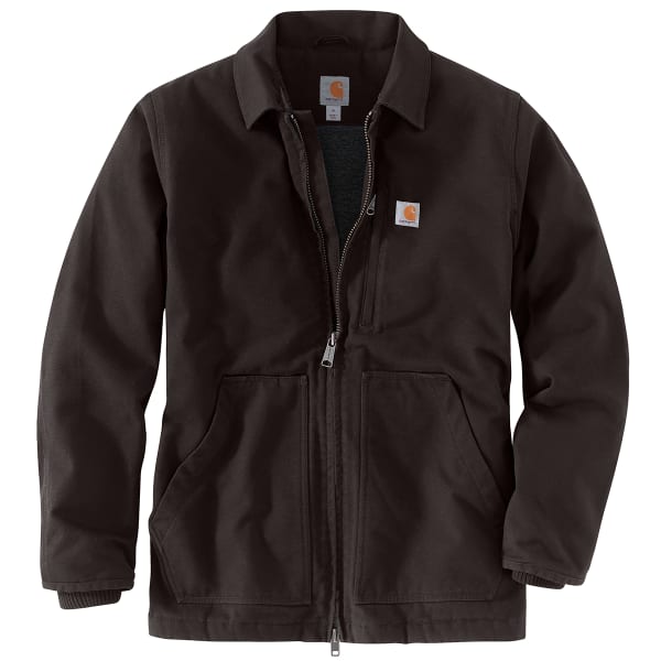 CARHARTT Men's 104293 Loose Fit Washed Duck Sherpa-Lined Coat - Eastern ...