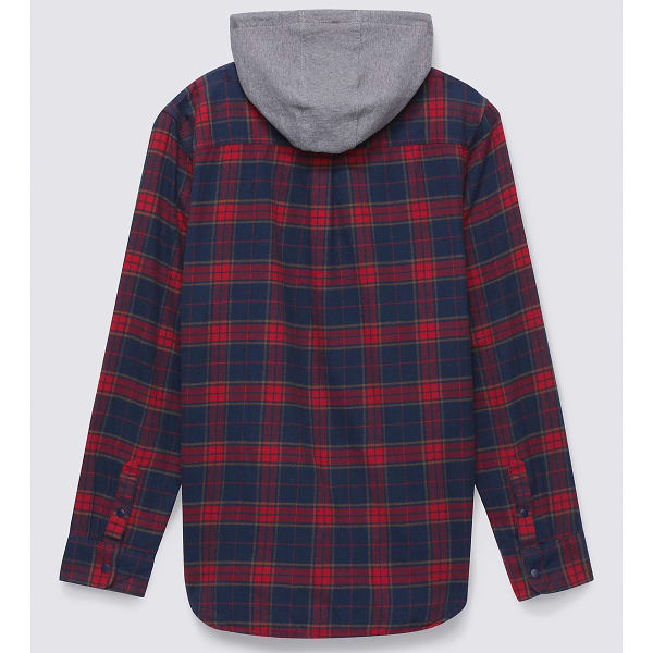 VANS Guys' Parkway Hooded Long-Sleeve Hooded Flannel