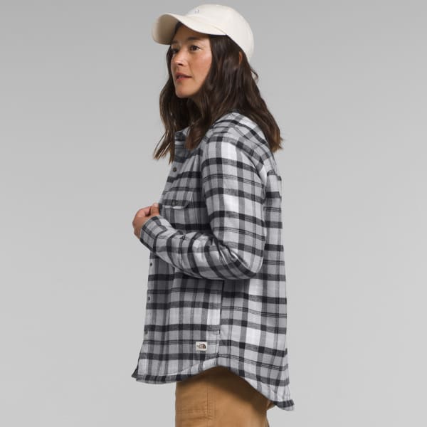 The North Face Women's Campshire Shirt - Medium - Meld Grey Medium Bozeman Plaid