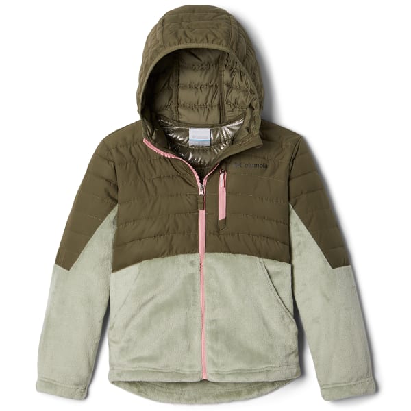 COLUMBIA Girls' Powder Lite Novelty Hooded Jacket