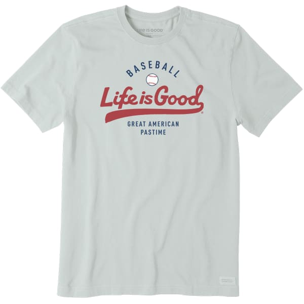 LIFE IS GOOD Men's Script American Pastime Short-Sleeve Tee