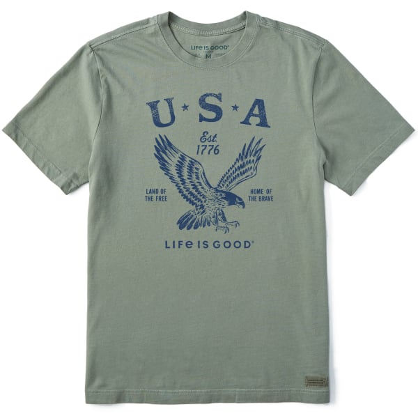 LIFE IS GOOD Men's USA 1776 Eagle Short-Sleeve Tee