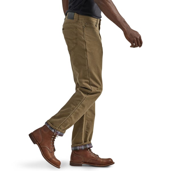 Men's Lee® Flannel-Lined Straight-Leg Jeans