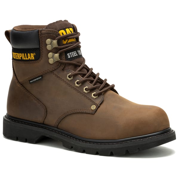 CAT Men's Second Shift Waterproof Steel Toe Work Boots