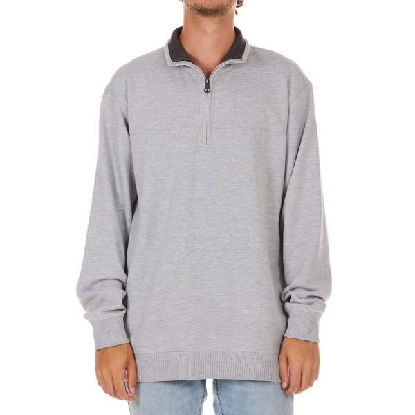 NORTH HUDSON Men's 1/4-Zip Mock Neck Fleece