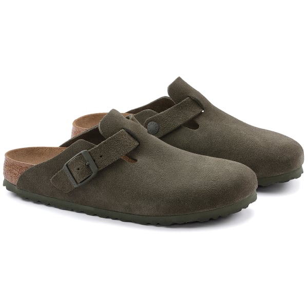 BIRKENSTOCK Women's Boston Suede Leather Clogs