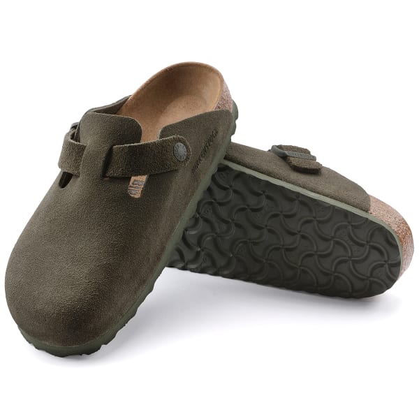 BIRKENSTOCK Women's Boston Suede Leather Clogs