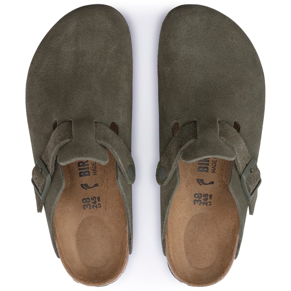 BIRKENSTOCK Women's Boston Suede Leather Clogs