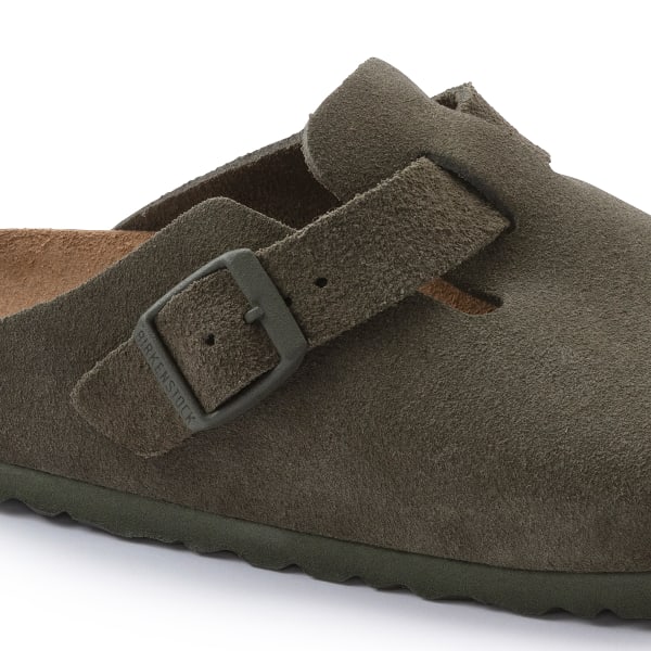 BIRKENSTOCK Women's Boston Suede Leather Clogs