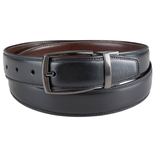 DOCKERS Men's 32MM Reversible Feather Edge Dress Belt