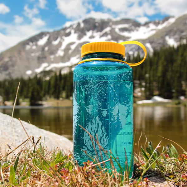 ALPINECHO Wildlife Woodcut Water Bottle