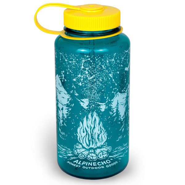 ALPINECHO Wildlife Woodcut Water Bottle