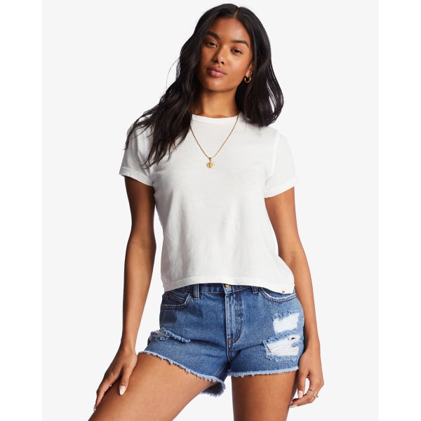 BILLABONG Juniors' Drift Away Frayed Denim Shorts