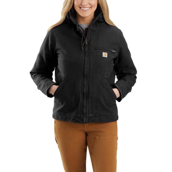 CARHARTT Women's 104292 Loose Fit Washed Duck Sherpa Lined Jacket