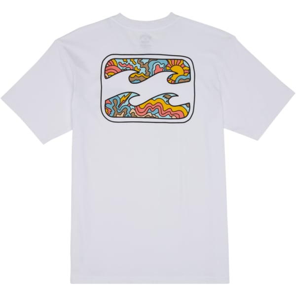 BILLABONG Young Men's Crayon Wave Short-Sleeve Tee