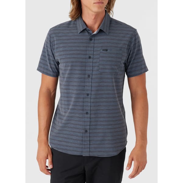 O'NEILL Young Men's TRVLR UPF Traverse Stripe Standard Shirt