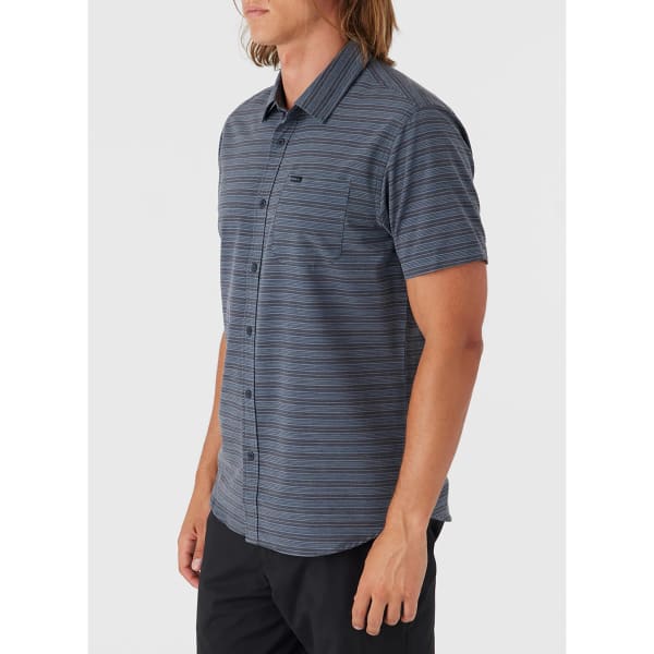 O'NEILL Young Men's TRVLR UPF Traverse Stripe Standard Shirt