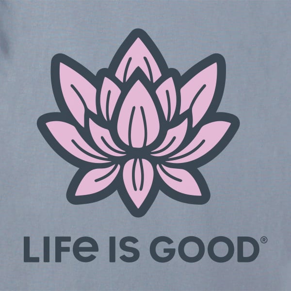 LIFE IS GOOD Women's Lotus Long-Sleeve Crusher-LITE Hooded Tee