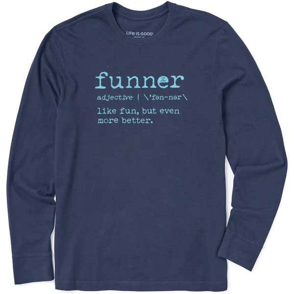 LIFE IS GOOD Men's Funner Defined Long-Sleeve Crusher Tee