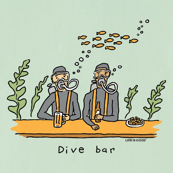 LIFE IS GOOD Men's Dive Bar Short-Sleeve Tee
