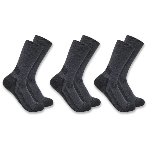 CARHARTT Men's Force Midweight Crew Socks, 3 Pairs