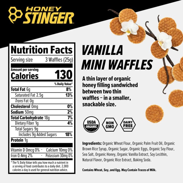 HONEY STINGER Vanilla Mini Energy Waffles