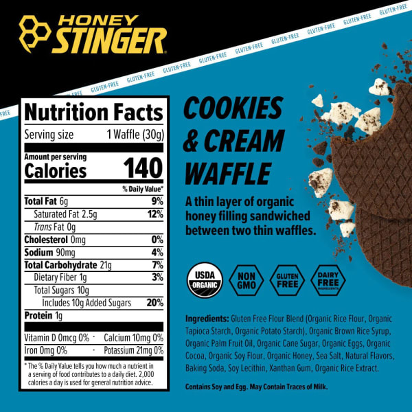 HONEY STINGER Cookies & Cream Energy Waffle