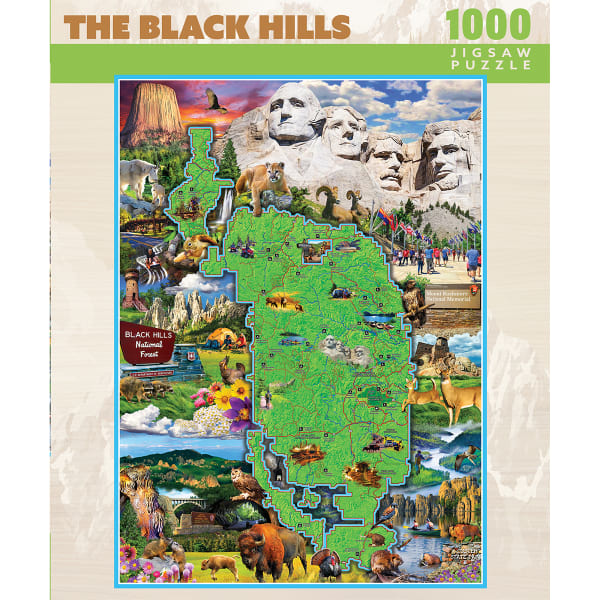 MASTERPIECES PUZZLE CO. Black Hills Map 1000 Piece Puzzle