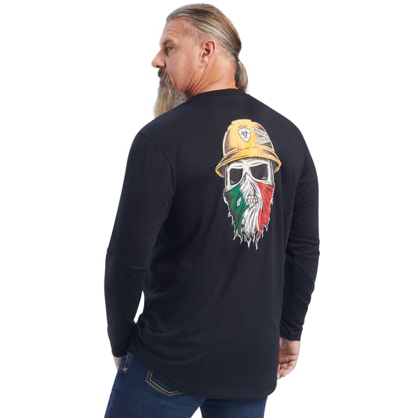ARIAT Men's Rebar Workman Born For This Long-Sleeve Graphic Tee