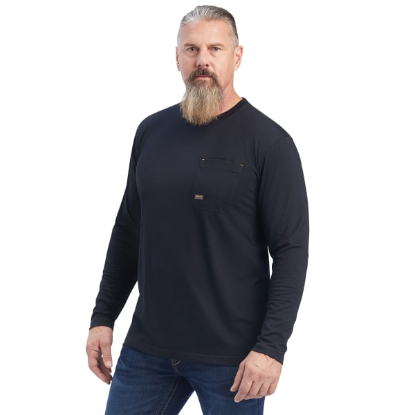 ARIAT Men's Rebar Workman Born For This Long-Sleeve Graphic Tee