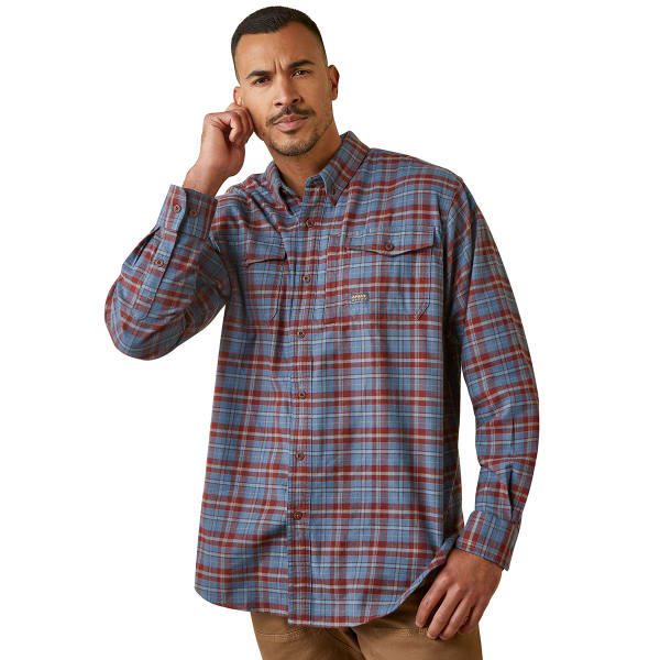 ARIAT Men's Rebar Flannel DuraStretch Work Shirt - Eastern Mountain Sports