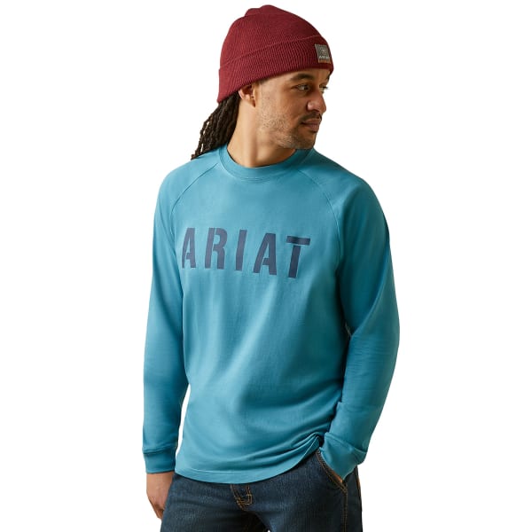 ARIAT Men's Rebar Cotton Strong Block Long-Sleeve Shirt