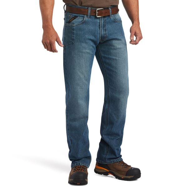 ARIAT Men's Rebar M5 DuraStretch Edge Stackable Straight Leg Work Jeans ...