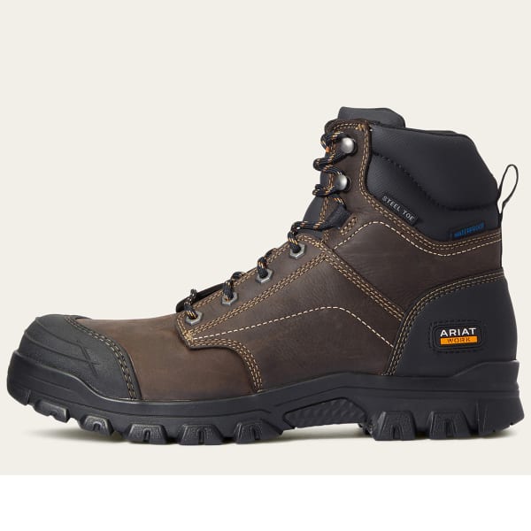 ARIAT Men's Treadfast 6" Waterproof Steel Toe Work Boots, Wide (EE)