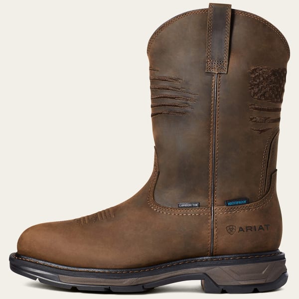 ARIAT Men's WorkHog XT Patriot Waterproof Carbon Toe Work Boots
