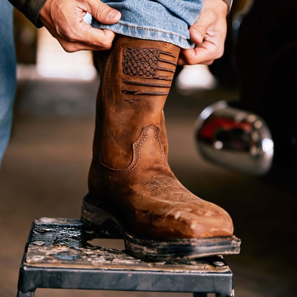 ARIAT Men's WorkHog XT Patriot Waterproof Carbon Toe Work Boots