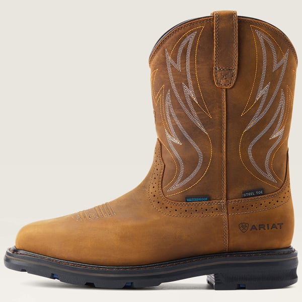 ARIAT Men's Sierra Shock Shield Waterproof Steel Toe Work Boot, Wide (EE)