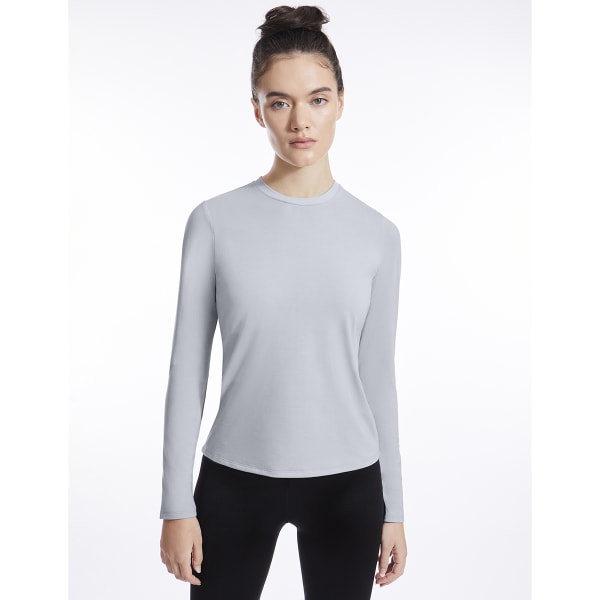 YOGAWORKS Women's Long-Sleeve Fitted Performance Tee