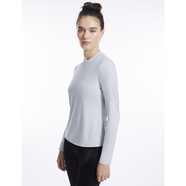 YOGAWORKS Women's Long-Sleeve Fitted Performance Tee