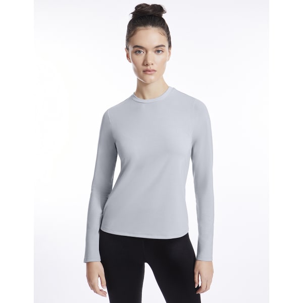 YOGAWORKS Women's Long-Sleeve Fitted Performance Tee