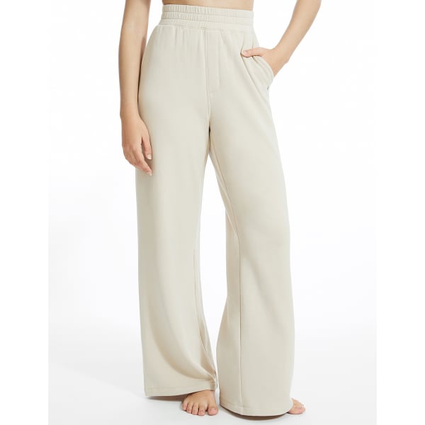 YOGAWORKS Women's Wide Leg Fleece Pants