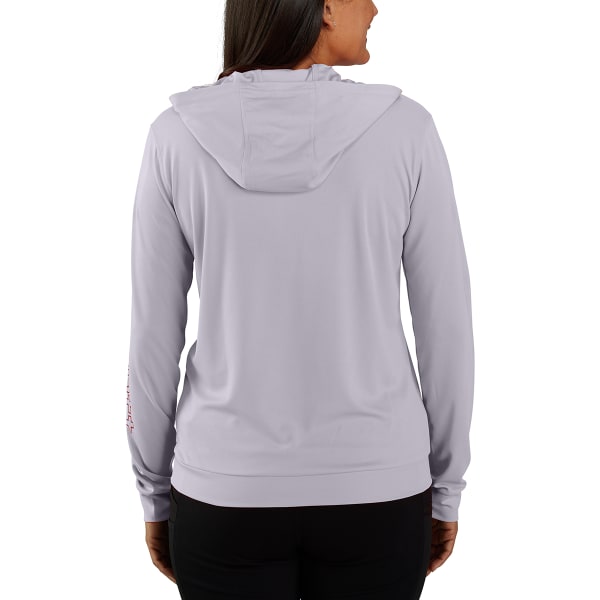 CARHARTT Women's Force Sun Defender Relaxed Fit Long-Sleeve Hooded Graphic Tee