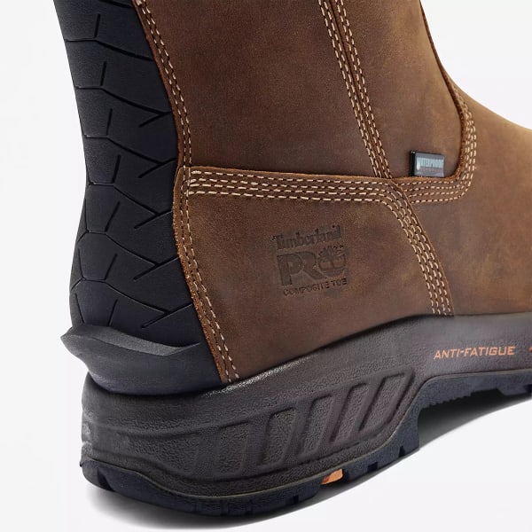 TIMBERLAND PRO Men's Helix HD Pull On Comp Toe Waterproof Work Boots