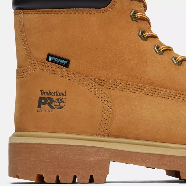 TIMBERLAND PRO Men's Direct Attach 6" Steel Toe Waterproof Work Boots